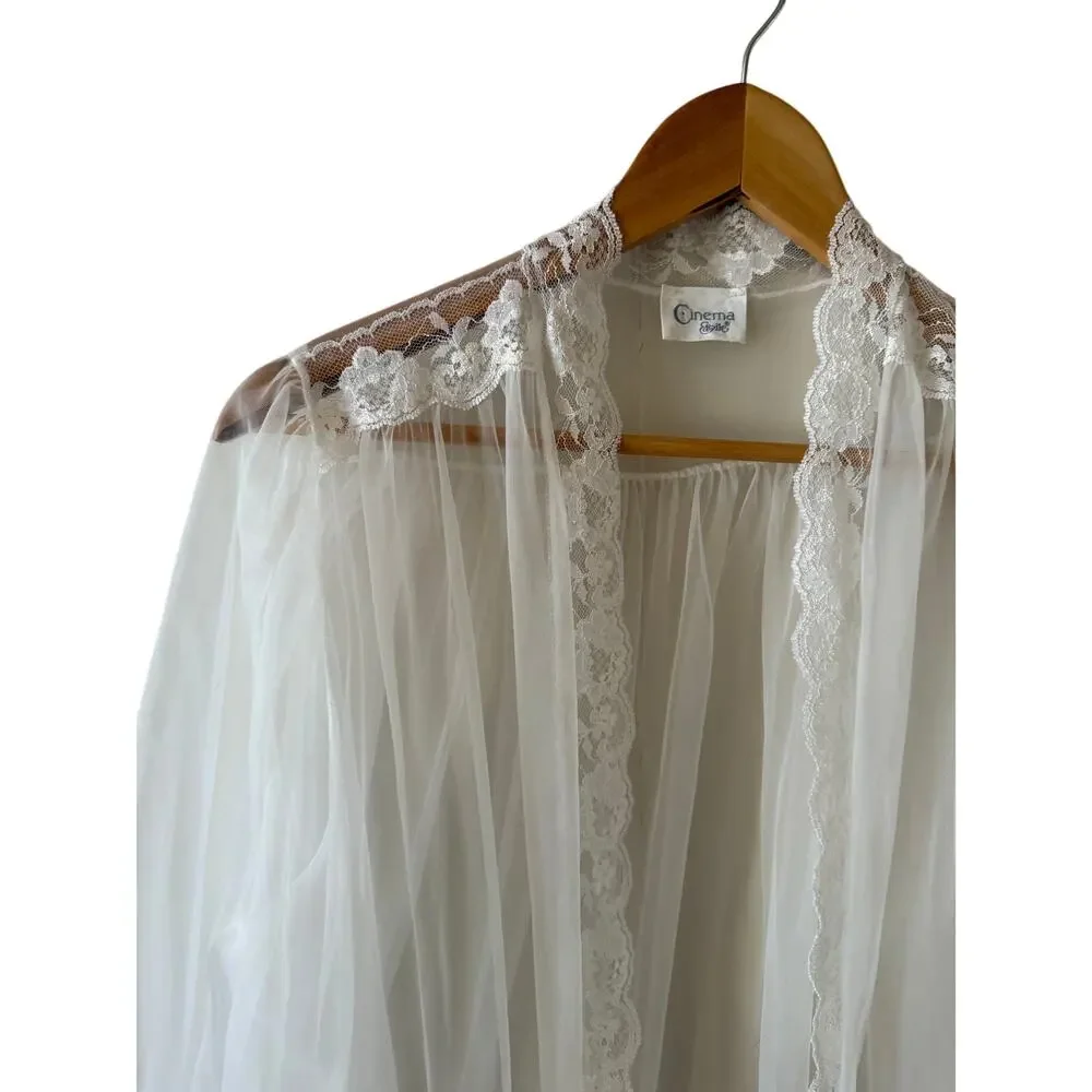 Vintage sheer white